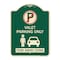 Signmission Valet Parking Tow Away Zone W/ Car Graphic Heavy-Gauge Aluminum Sign, 24" x 18", G-1824-22761 A-DES-G-1824-22761 - alternate 1